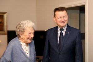Spotkanie ministra Mariusza Błaszczaka z Marią Czernek