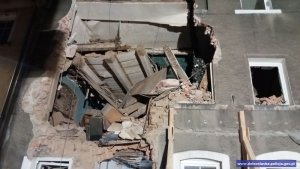 Katastrofa budowlana w Mirsku - działania dolnośląskich policjantów