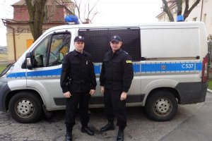 Policjanci z grudziądzkiej komendy