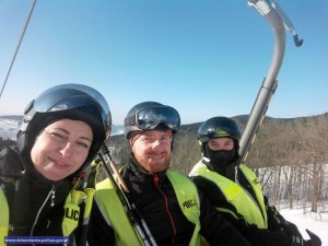 Policyjne polsko - czeskie patrole narciarskie