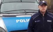funkcjonariusz Oddziału Prewencji Policji w Krakowie