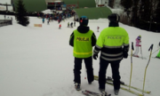 Policyjny polsko - czeski patrol narciarski w Rokytnicach nad Jizerou