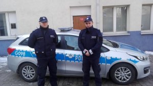 Policjanci z Komisariatu Policji w Słomnikach