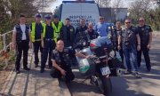 Prudniccy policjanci, funkcjonariusze Inspekcji Transportu Drogowego oraz motocykliści