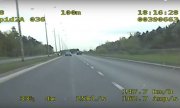 nagranie z wideorejestratora - przekroczenie dozwolonej prędkości