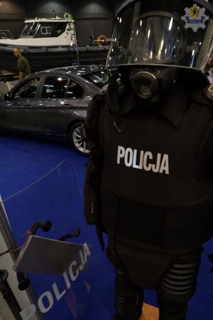 Policjanci na targach Balt Military Expo 2018