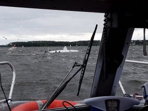 akcja ratunkowa na jeziorze