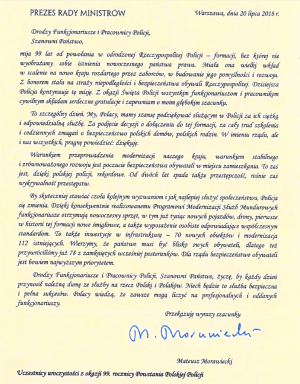 list Premiera Morawieckiego