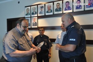uroczystość pożegnania odchodzącego na emeryturę ewangelickiego kapelana policji ks. Tadeusza Konika.