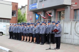 uroczystości w Komendzie Powiatowej Policji w Będzinie