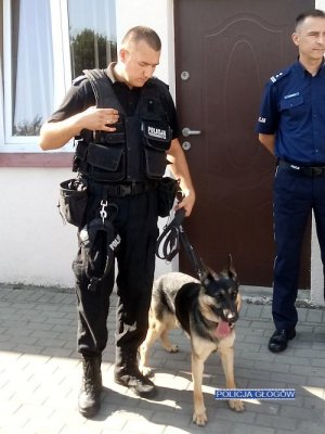 Głogowscy policjanci otrzymali psa służbowego do wykrywania narkotyków