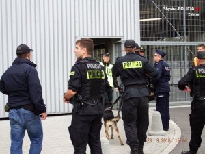 Policjanci zabezpieczali mecz Górnika Zabrze i Jagiellonii Białystok