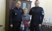 mł. insp. Krzysztof Sieląg wraz z Zastępcą spotkali się z 12-latkiem
