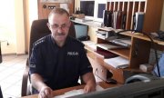 dyżurny z Komendy Powiatowej Policji w Strzelcach Opolskich