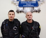 Policjanci sierżant sztabowy Stanisław Malepszak i sierżant Roger Ćwieląg