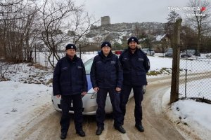 Policjanci z Częstochowy koło Olsztyna