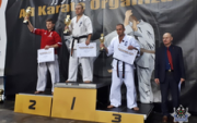 Wałbrzyski policjant na drugim stopniu podium podczas IX edycji Międzynarodowego Turnieju Carpathia Karate Cup 2019
