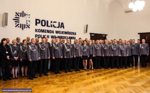 Uroczyste wprowadzenie Zastępcy Komendanta Wojewódzkiego Policji we Wrocławiu