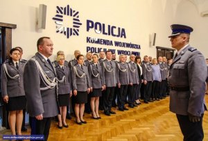 Uroczyste wprowadzenie Zastępcy Komendanta Wojewódzkiego Policji we Wrocławiu