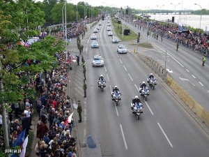 Motocyklowa Asysta Honorowa podczas defilady
