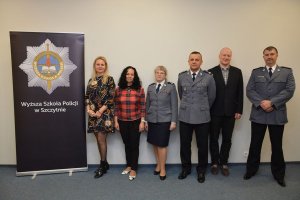 delegacja ze Słowacji wspólnie z przedstawicielami Wyższej Szkoły Policji w Szczytnie