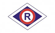 R - znak Policji ruchu drogowego