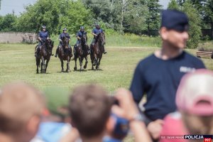 Dzień otwarty Centrum Szkolenia Policji w Legionowie – pokaz sekcji konnej