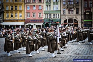 Orkiestra Straży Granicznej z Nowego Sącza podczas festiwalu