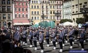 Orkiestra Reprezentacyjna Policji z Warszawy podczas wspólnego koncertu orkiestr