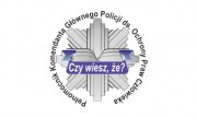 Logo Pełnomocnika Komendanta Głównego Policji ds. Ochrony Praw Człowieka z napisem &quot;Czy wiesz, że&quot;