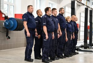 policjanci KMP w Suwałkach