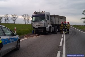 Pojazd ciężarowy uczestniczący z zdarzeniu