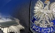 orzeł polski i napis policja