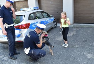 Policjanci z psem