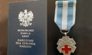 Legitymacja i odznaka „Honorowy Dawca Krwi – Zasłużony dla Zdrowia Narodu”