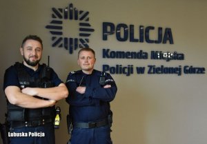 Policjanci, którzy uratowali życie. Sala konferencyjna Komendy Miejskiej Policji w Zielonej Górze