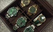 6 męskich zegarków w etiuii do przechowywania