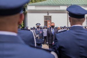 Prezydent RP Andrzej Duda oraz Komendant Główny Policji gen. insp. Jarosław Szymczyk