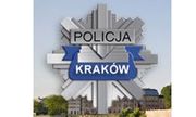 Policyjna odznaka z napisem Policja Kraków
