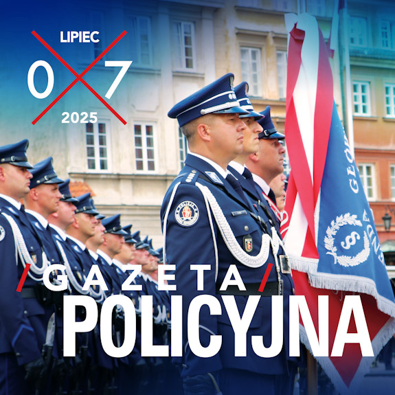 Fragment okładki lipcowego numeru Gazety Policyjnej.
