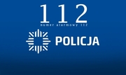 baner z napisem 112 numer alarmowy policja