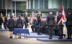 uroczysta promocja na pierwszy stopień oficerski w Państwowej Straży Pożarnej