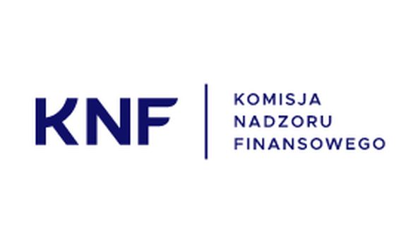 Napis: KNF - Komisja nadzoru Finansowego