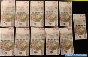 zabezpieczone banknoty polskie o nominale 500 złotych