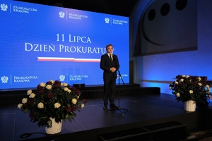Minister Sprawiedliwości Prokurator Generalny Zbigniew Ziobro podczas wystąpienia