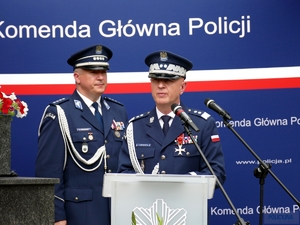 uczestnicy obchodów Święta Policji w Komendzie Głównej Policji