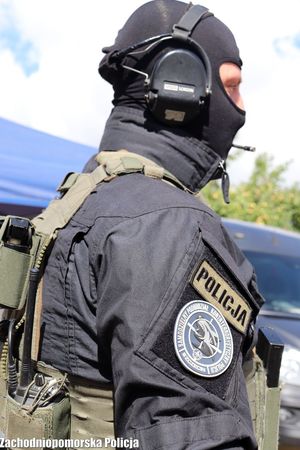 policjant zabezpieczający festiwal