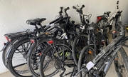 na zdjęciu odzyskane skradzione rowery w Niemczech