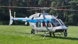 Policyjny Bell 407 GXi przygotowanie do startu