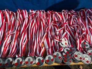 medale  z okazji biegu Pamięci Rotmistrza Pileckiego